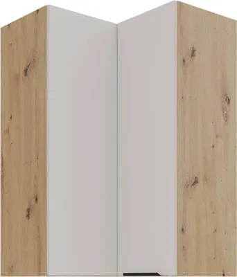 Produktbild von Eckhochschrank NICOLLA 2 - 60x60 cm, Kaschmir/Artisan Eiche