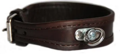 Produktbild von Mystique Schweißhalsband aus Leder braun 40cm