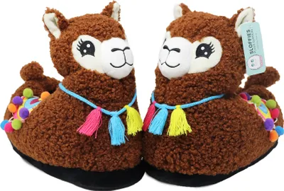 Produktbild von Alpaka Plüsch Hausschuhe SLOFFIES, One Size Erwachsene