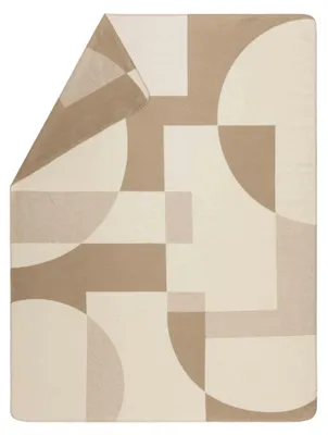 Produktbild von Kuscheldecke Geoform 150 x 200 cm - Natur - GRS  - von David Fussenegger