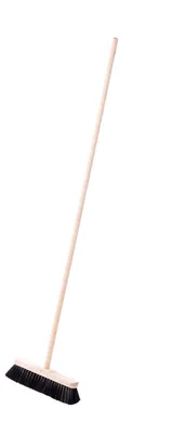 Produktbild von Zimmerbesen mit Holzstiel 120 cm, Kehrbreite 30 cm, synthetische Borsten
