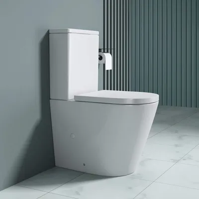 Produktbild von doporro Design Stand-WC Toilette Aachen179T bodenstehend Tiefspüler mit Silent-Close spülrandlose Toilette spülrandloses-WC
