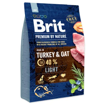 Obrázok produktu pre Brit Premium by Nature Light, Univerzálne, Jablko, Kuracie mäso, kukurica, Turecko, 3 kg