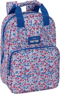 Productafbeelding van Rugzak Nait Nait Flores Coimbra blauw, kleur blauw, afmetingen 20 x 28 x 8 cm