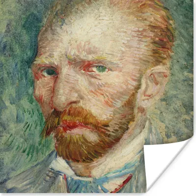 Produktbild von MuchoWow® Poster Selbstporträt - Vincent van Gogh 30x30 cm - Wandposter - Printing