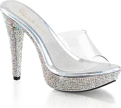 Produktbild von COCKTAIL-501DM Damen Slipper von Fabulicious, Transparent EU 43, US 13