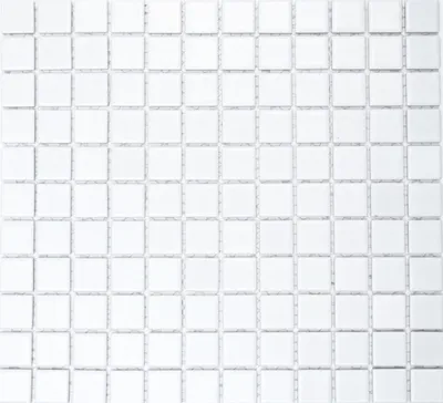 Produktbild von Mosaikfliese Keramik WEISS MATT Wand Fliesenspiegel Küche Bad Dusche MOS18-0111