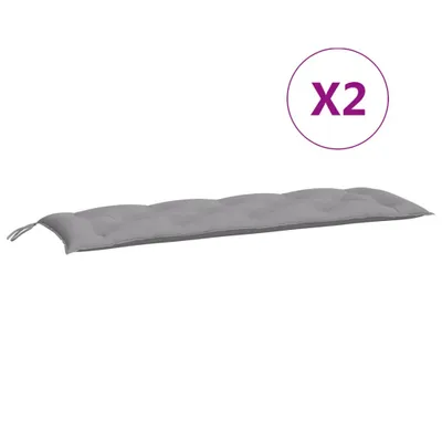 Produktbild von Gartenbank-Auflage Grau 150x(50+50)x7 cm Oxford-Gewebe