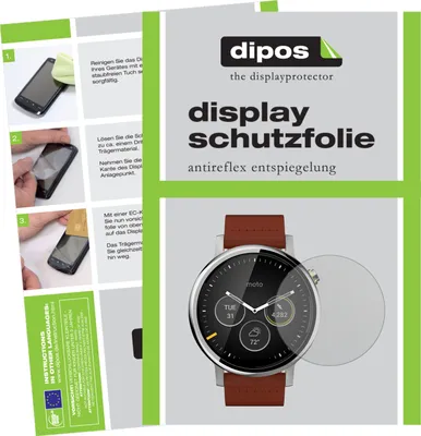 Produktbild von 6x Schutzfolie für Motorola Moto 360 (2019) matt Displayschutzfolie Folie Display Schutz dipos
