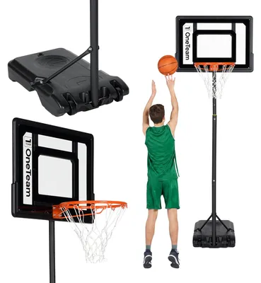 Immagine prodotto di Elzusha - Canestro da basket regolabile per bambini - Struttura stabile