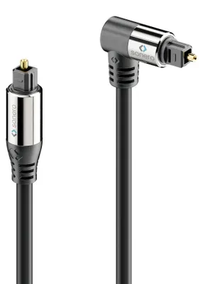 Immagine prodotto di Cavo a fibre ottiche SONERO, 3 m, nero, 1 connettore a 90°