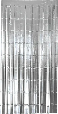 Produktbild von Party Vorhang matt silber 1x2m