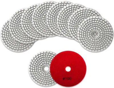 Produktbild von Famanu Polierpads Diamant 10 Stück 4" - für Nassschliff