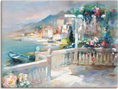 Produktbild von Willem Haenraets: Wunderschöne Umgebung, Produkt:Leinwand, Größe:60x80 cm / Leinwand