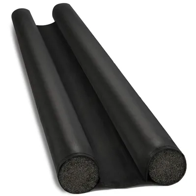 Obrázek produktu pro Těsnění pod dveře - 86 cm - Polyester - Černé - Na spodek dveří