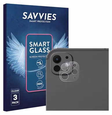 Produktbild von 3x Savvies Schutzglas Folie für Apple iPad Pro 13" 2025 (NUR Kameraschutz) 9H Panzer Schutzfolie Glas Displayschutz klar transparent
