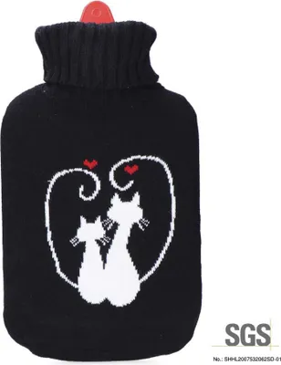 Image de Sac Eau Chaude Chats Amoureux Confort Thermique Avec Motif Félin - Edm