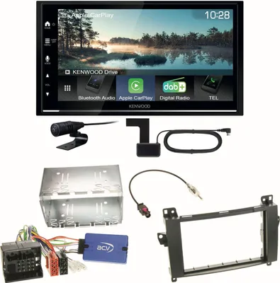 Produktbild von Kenwood DMX7722DABS Android Auto Einbauset für Mercedes A W169 B Klasse W245