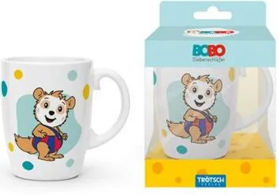 Produktbild von Trötsch Bobo Siebenschläfer Kindertasse blau Geschenktasse aus Porzellan