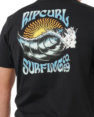 Produktbild von Rip Curl Herren T-Shirt HAZED & TUBED TEE, Größe:XL, Farben:black