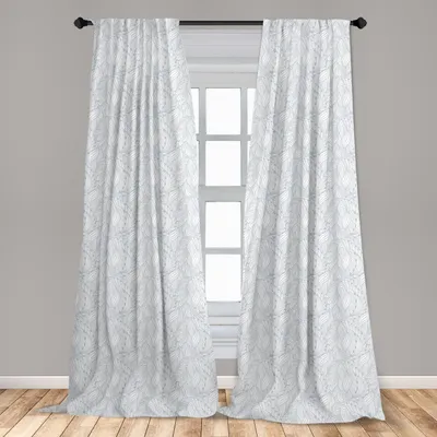 Immagine prodotto di Abakuhaus, tende per finestre, motivo botanico, set da 2 pannelli, 150 x 245 cm