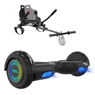 Produktbild von HoverBoard mit Sitz GigaBlue 6,5 Zoll Elektro Scooter Hoverboards Self Balance Scooter Segway E-Skateboard 350W*2 Motor mit Hoverkart für Kinder