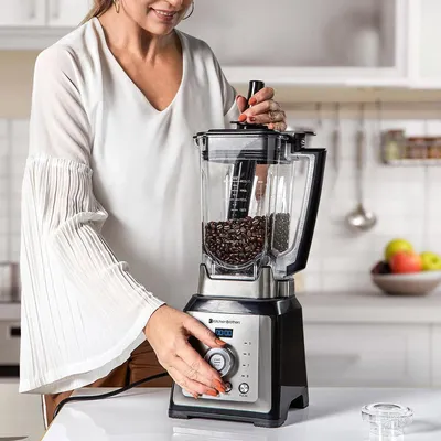 Produktbild von KitchenBrothers Power Standmixer - 2000W - 2L - Smoothie Maker - Eiscrusher - 4 Modi - 8 Geschwindigkeiten