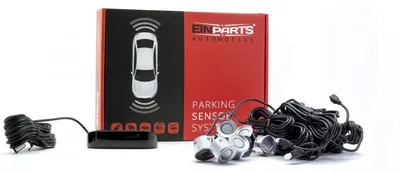 Obrázek produktu pro EINPARTS EPP8100 SILVER Přední a zadní parkovací asistent 4 senzory s dosahem 1,5 m
