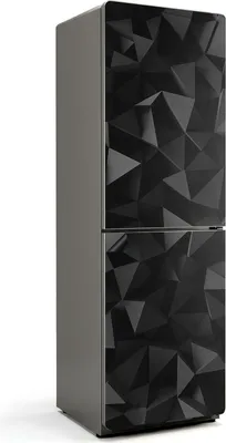 Zdjęcie produktu dla Trójwymiarowa geometria - Magnetyczna osłona lodówki - Folia dekoracyjna magnetyczna do kuchni - Magnetyczna dekoracja lodówki - Samoprzylepna tablica magnetyczna - Folia magnetyczna na drzwi lodówki - 60x190 cm