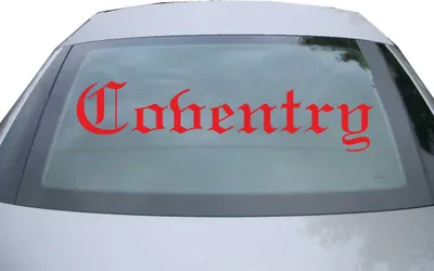 Produktbild von Indigos UG - Aufkleber Heckscheibe & Motorklappe DE6613 - rot - 600x142 mm - Cobentrg - Auto Scheiben Fenster Heckklappe Tuning Racing JDM - Die cut