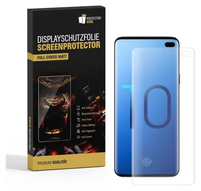 Produktbild von 3x Displayfolie für Samsung Galaxy S10 Plus FULL COVER Displayschutzfolie MATT