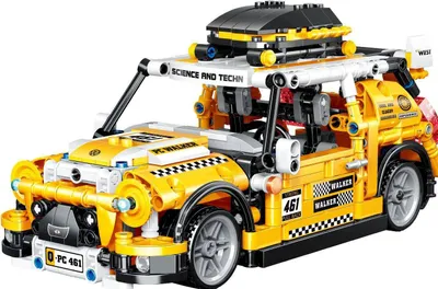 Produktbild von Zhe Gao QL0461 Technik Auto gelb Klemmbausteine 606pcs Spielzeug Bausatz