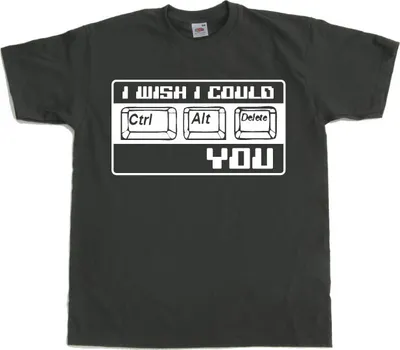 Produktbild von I Wish I Could CTR-ALT-DEL You! - Small - Dark-Grey