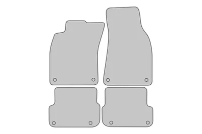 Produktbild von Luxury-line Auto Fussmatten passend für Audi A6 4F C6 Avant Kombi Limo 2006-2011, Bandeinfassung:Schwarz