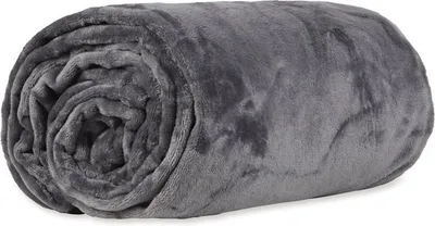 Produktbild von Fleecedecke - Fleece plaid - 150 x 200 - super soft - 280 g/m² - Hellgrau