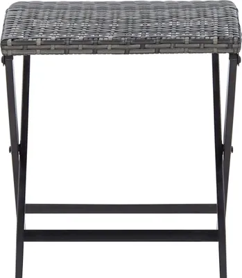 Immagine prodotto di Sgabello Pieghevole in Polyrattan Grigio