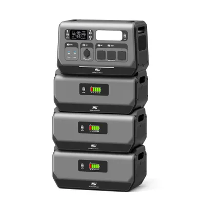 Produktbild von 8kWh Tragbare Powerstation mit 800W VDE, App-Steuerung und USV stromspeicher steckerfertig 0%VAT