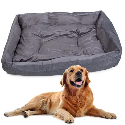 Produktbild von Hundekissen Hundebett Haustierbett Hundekorb Katzenbett Kuschelbett, Größe:UNIVERSAL, Farbe:Grau
