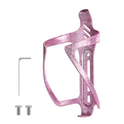 Produktbild von ROCKBROS Fahrrad Flaschenhalter aus Alu, Getränkehalter Trinkflaschenhalter für Fahrräder, Flaschenhalterung Flasche Halter für MTB Rennrad Rosa