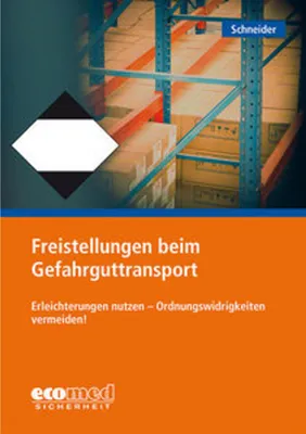 Produktbild von Freistellungen beim Gefahrguttransport