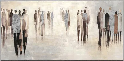 Produktbild von ArtUniverse Leinwandbild People 60 x 120 cm