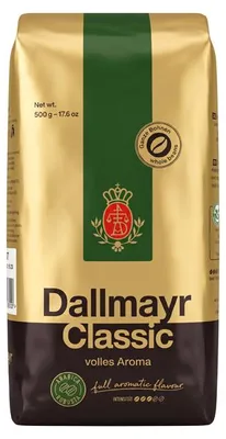 Obrázok produktu pre Dallmayr Classic 500g, 500 g, Americano, Espresso, Stredne pražená, 1 kusov, Taška
