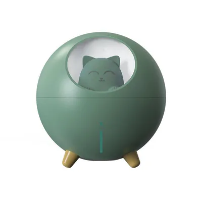 Produktbild von USB Luftbefeuchter 220ml Mini Cool Mist Luftbefeuchter mit 7-Farben LED Nachtlicht für Home Office Babyzimmer Auto - Grün