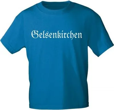 Produktbild von T-Shirt mit Print - Gelsenkirchen - 09691 royalblau Gr. S-2XL Größe - XXL