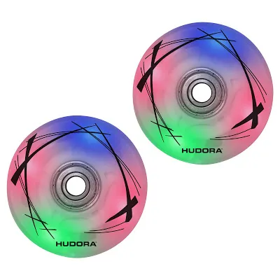 Produktbild von 2 LED Ersatzrollen, 64mm x 22mm für Inline Skates (85062)