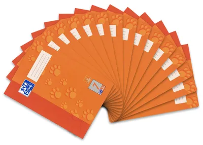 Produktbild von Oxford Schulheft A4, 16 Blatt, Lineatur 7, kariert, 15 Stück