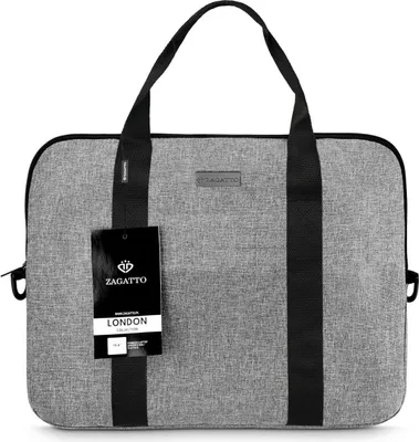 Produktbild von Zagatto Grau Laptop-Tasche 15,6 Zoll ZG677 Laptoptasche Notebooktasche Aktentasche Schultasche