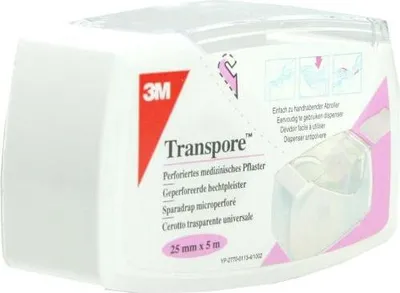 Zdjęcie produktu dla Plastry Transpore 2,5 cmx5 m na dozowniku 1 szt