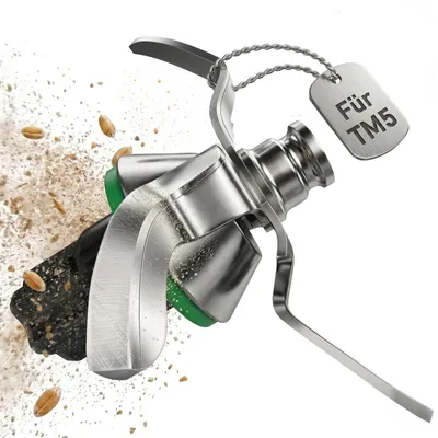 Ersatzmesser für Thermomix TM5, Edelstahl, Hack- und Knetmesser