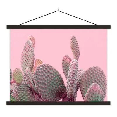Produktbild von MuchoWow® Textilposter Kaktus - Pflanzen - Sommer 40x30 cm mit schwarzem Rahmen - Dekorationen